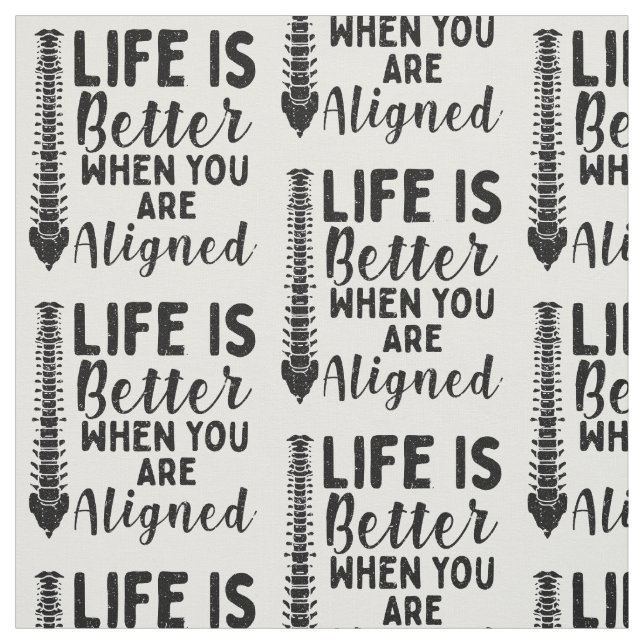 Tissu Chiropracteur Spine Doctor Life est mieux aligné (Échantillon)