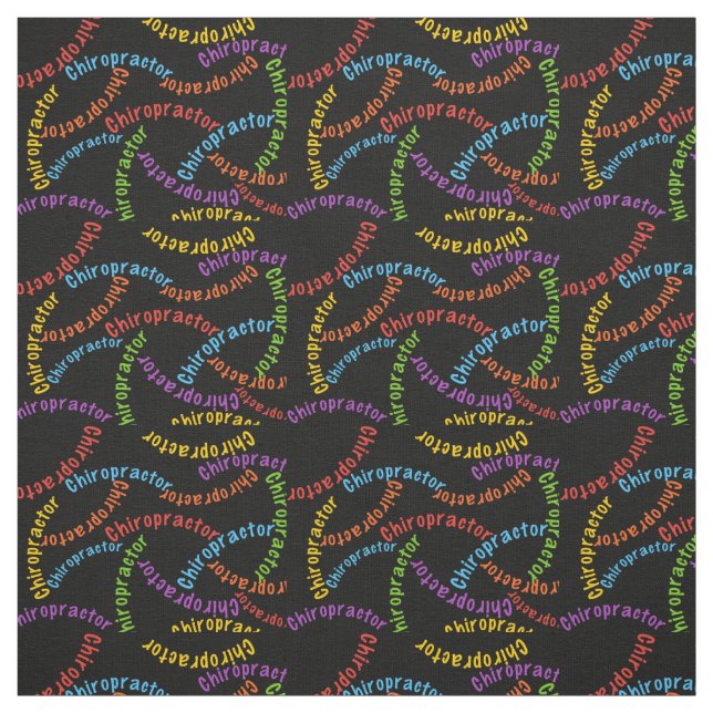 Tissu chiropraticien en noir (Échantillon)