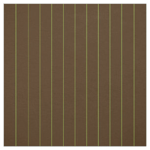 Tissu Chocolat avec Rayures Lime