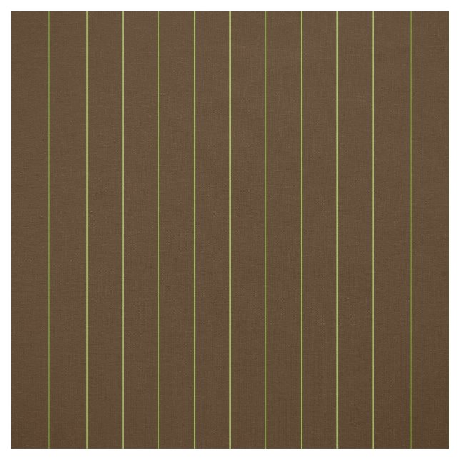 Tissu Chocolat avec Rayures Lime (Échantillon)