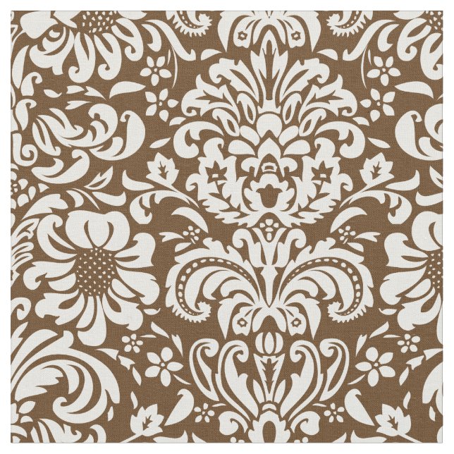 Tissu Chocolat Brown de Damas (Fermer)