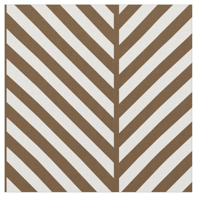 Tissu Chocolat Brown Herringbone Grande échelle (Fermer)