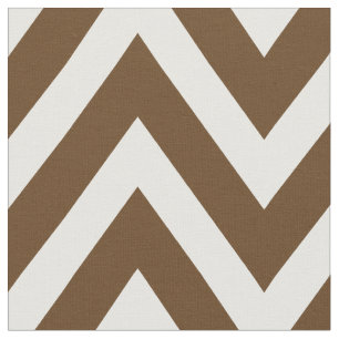 Tissu Chocolat Brown moderne Chevron Grande échelle