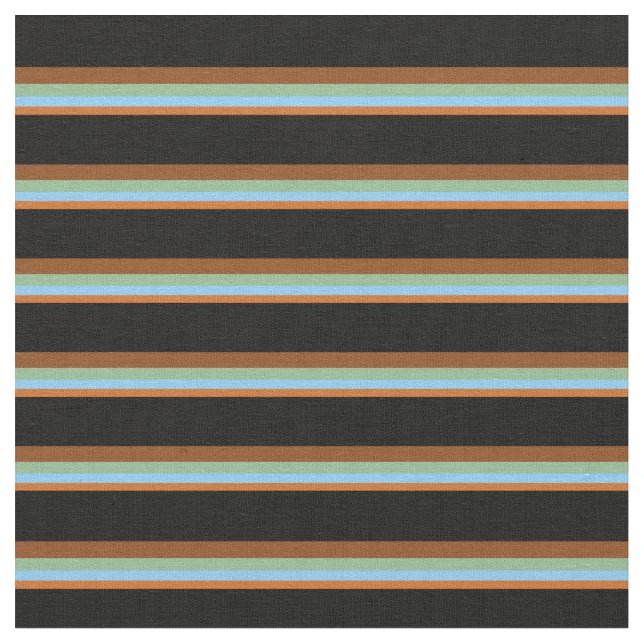 Tissu Chocolat, Ciel clair, Vert mer, Brown, Noir (Fermer)