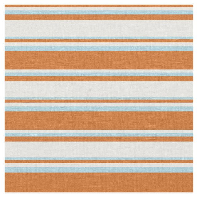 Tissu Chocolat, crème à la menthe et bleu clair (Fermer)