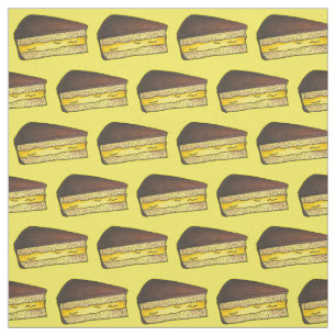 Tissu Chocolat Custode Boston Cream Pie Slice Dessert
