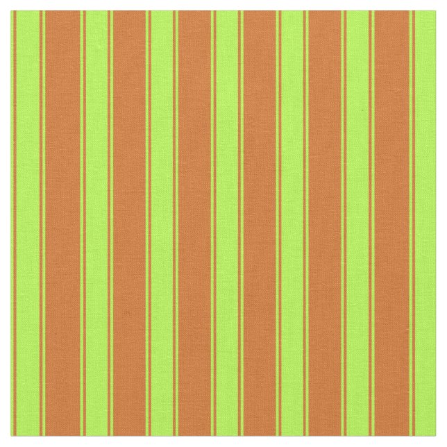 Tissu Chocolat et vert clair Motif des rayures (Fermer)