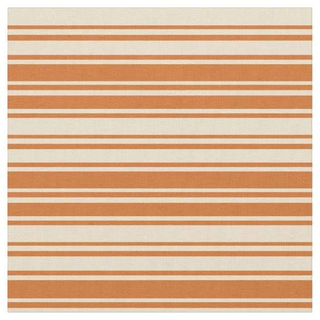 Tissu Chocolat & Tan Coloré Motif des rayures (Fermer)