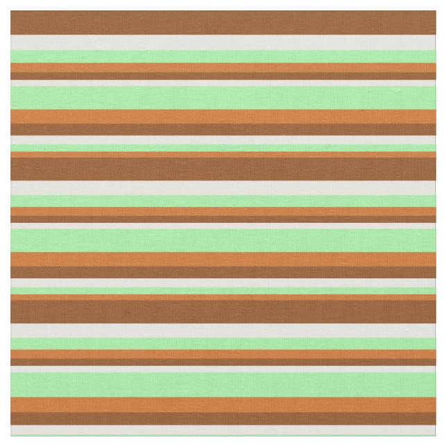 Tissu Chocolat, vert, blanc et Motif Brown (Fermer)
