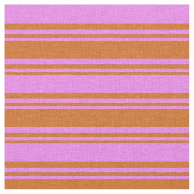 Tissu Chocolat & Violet coloré Motif à linge (Fermer)