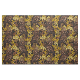 Tissu Chouettes d'automne
