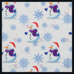 Tissu Christmas Snowman<br><div class="desc">Noël Snowman Tissus Thématiques de Noël.</div>