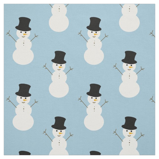 Tissu Christmas Snowman (Échantillon)