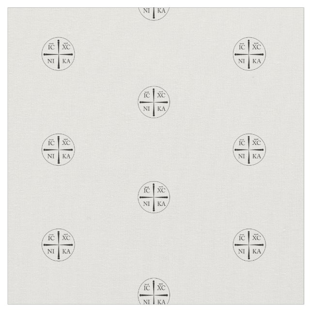 Tissu Christogram ICXC NIKA (Fermer)
