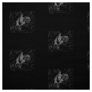 Tissu Chrome Capricorn Symbole Zodiaque sur Hevelius