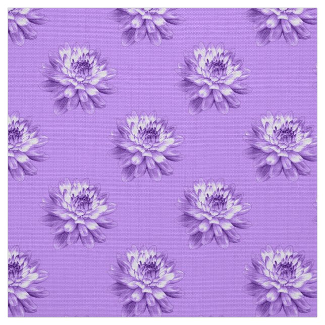 Tissu Chrysanthème Motif - Pâques violet (Échantillon)