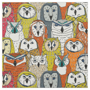 Tissu chute de hiboux