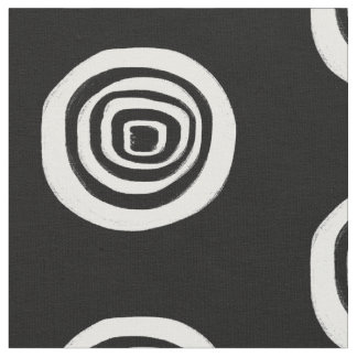 Tissu Cible noire et blanche