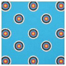 Cibles à l'arc et flèches Motif sur bleu