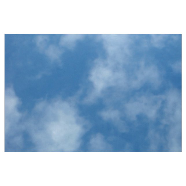Tissu Ciel bleu avec nuages Photo (Fat Quarter)