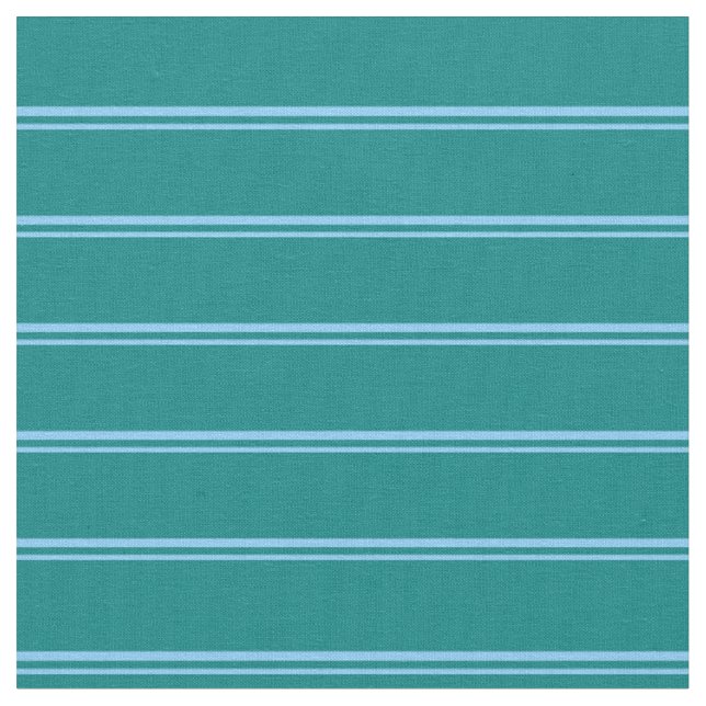 Tissu Ciel bleu clair et Motif rayé Turquoise (Fermer)