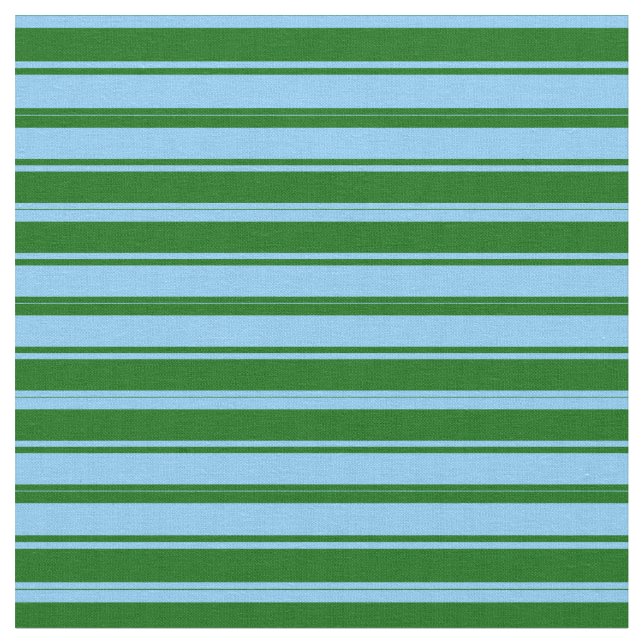 Tissu Ciel bleu clair et Motif vert foncé (Fermer)