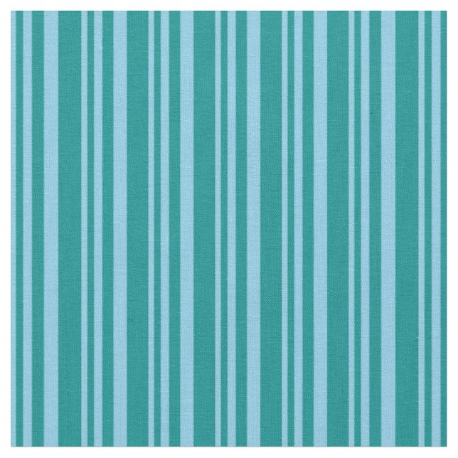 Tissu Ciel bleu et cyan foncé rayures de couleur (Fermer)