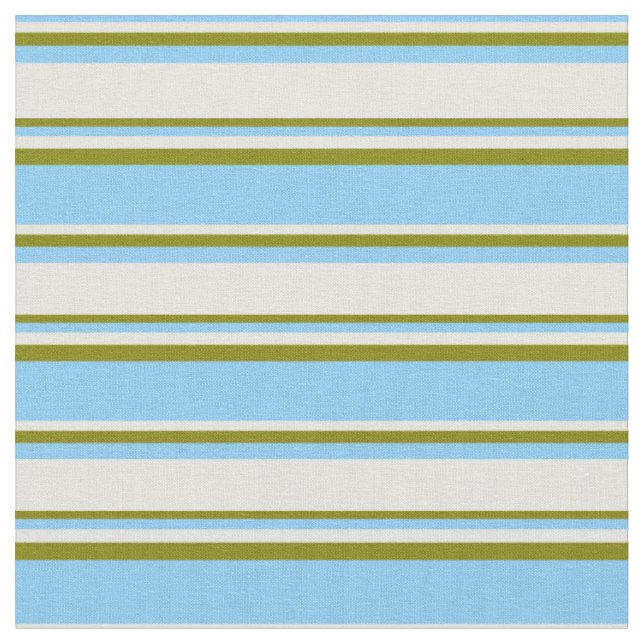 Tissu Ciel clair bleu, beige et vert Motif (Fermer)