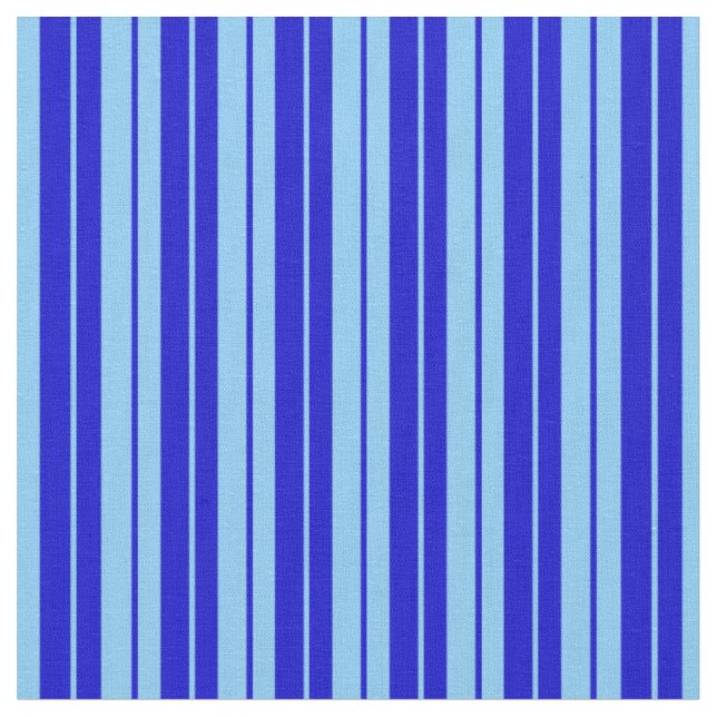 Tissu Ciel clair bleu et bleu Motif des rayures (Fermer)