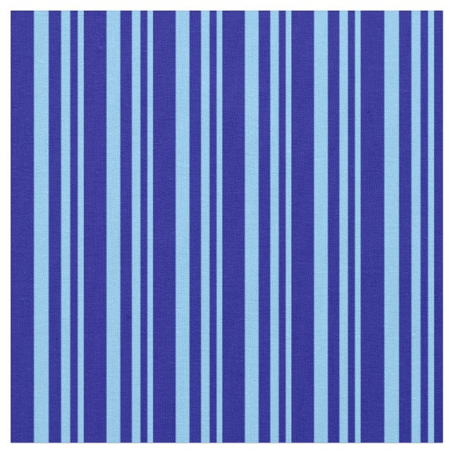 Tissu Ciel clair bleu et lignes bleu foncé (Fermer)