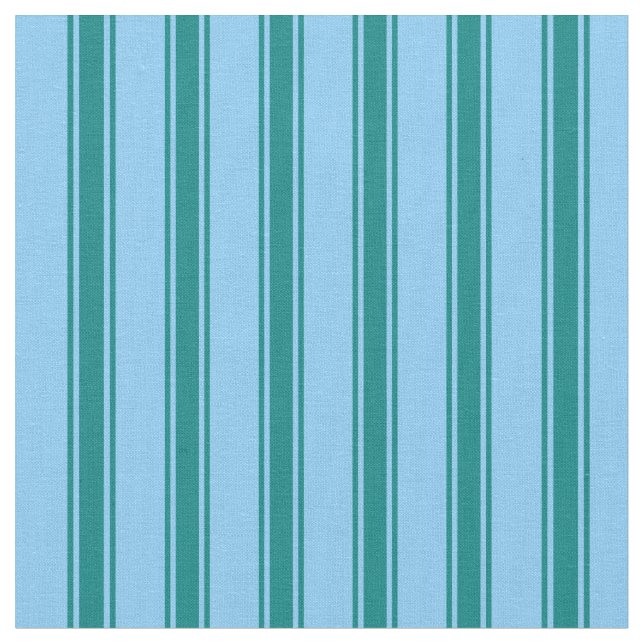 Tissu Ciel clair bleu et Motif Turquoise (Fermer)