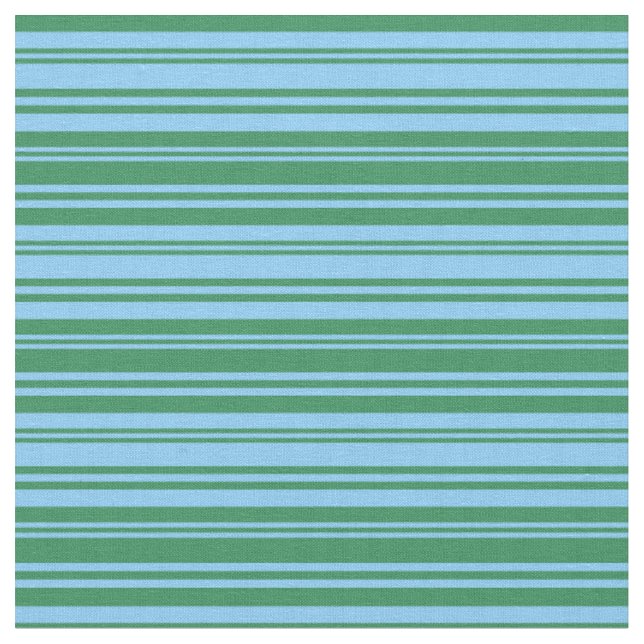 Tissu Ciel clair bleu et vert mer Lignes/Motifs (Fermer)
