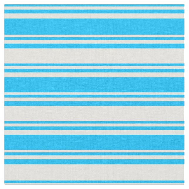 Tissu Ciel profond bleu et jaune clair Motif des rayures (Fermer)