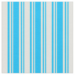 Tissu Ciel profond bleu et Motif jaune clair