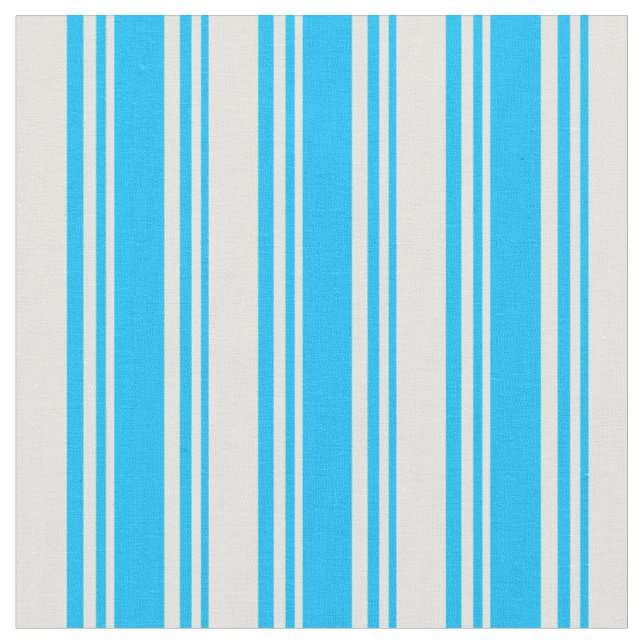 Tissu Ciel profond bleu et Motif jaune clair (Fermer)