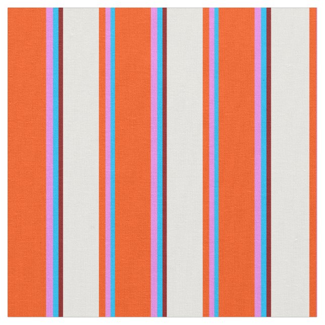 Tissu Ciel profond bleu, violet, rouge, blanc et marron  (Fermer)