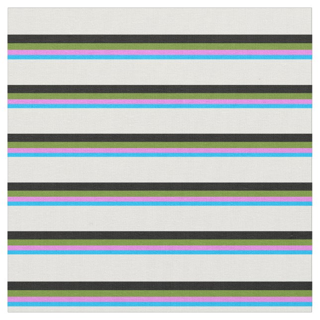 Tissu Ciel profond bleu, violet, vert, noir et blanc (Fermer)
