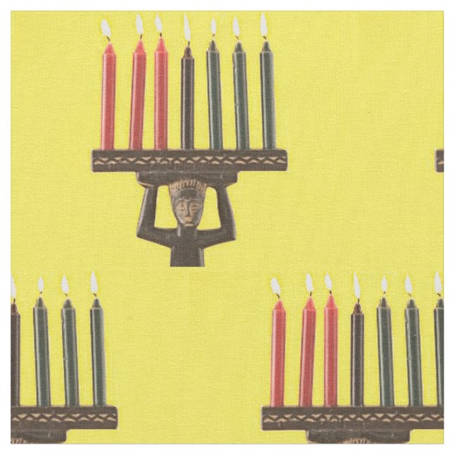 Tissu Cierge de Kwanzaa  (Fermer)