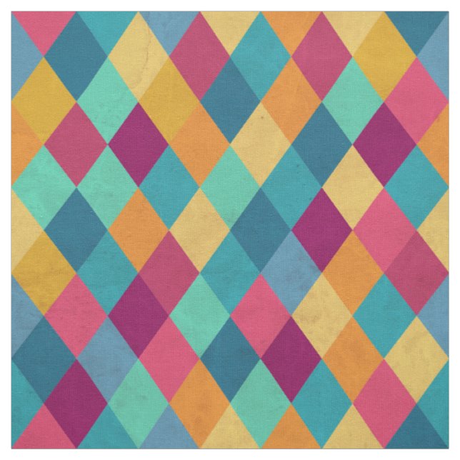 Tissu Circus Multicolor Rhombus (Échantillon)