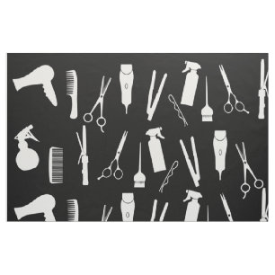 Tissu Ciseaux Coiffure Styliste Salon Outils peigne blan
