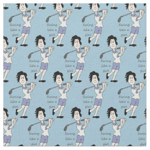Tissu Citation de golf de glisse comme une fille