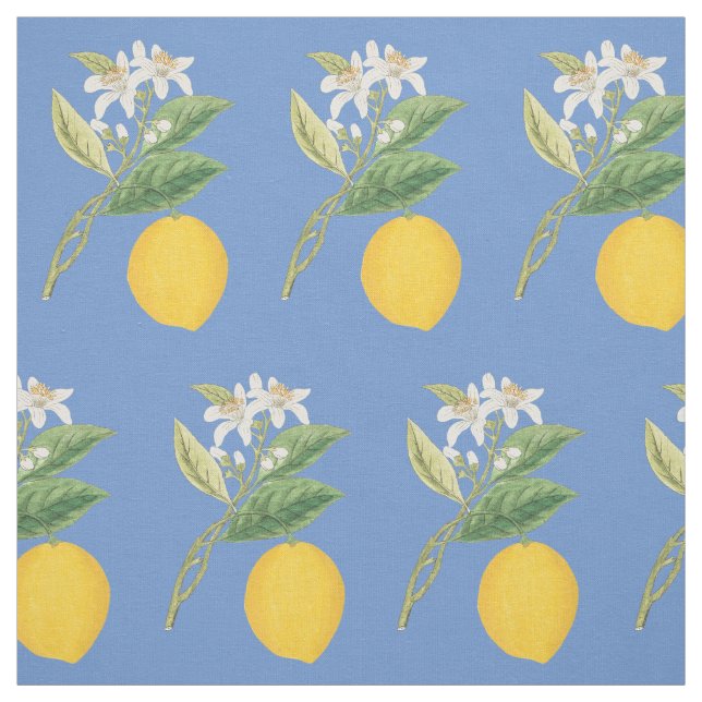 Tissu Citron Botanique (Échantillon)