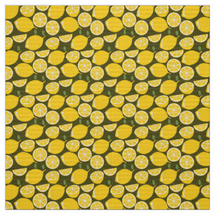Tissu Citron Jaune Moderne Amusant mignon