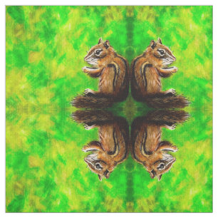 Tissu Citron lime Chipmunk
