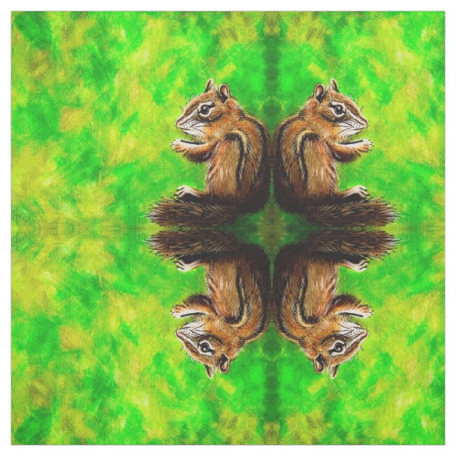 Tissu Citron lime Chipmunk (Échantillon)