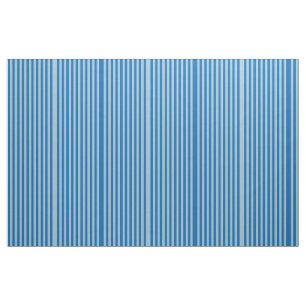 Tissu Citronnade Bleu Électrique et Rayures Verticales A
