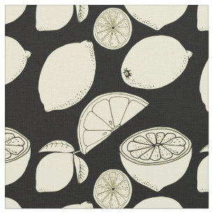 Tissu Citrons