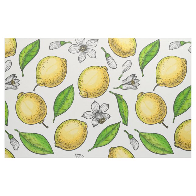 Tissu Citrons (Fat Quarter)