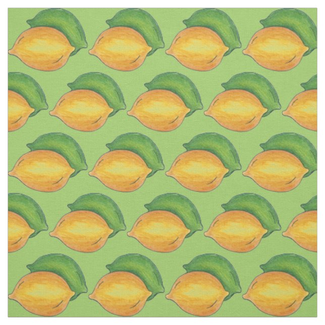 Tissu Citrons et Limites Citrus Grove Fruit Imprimer (Échantillon)