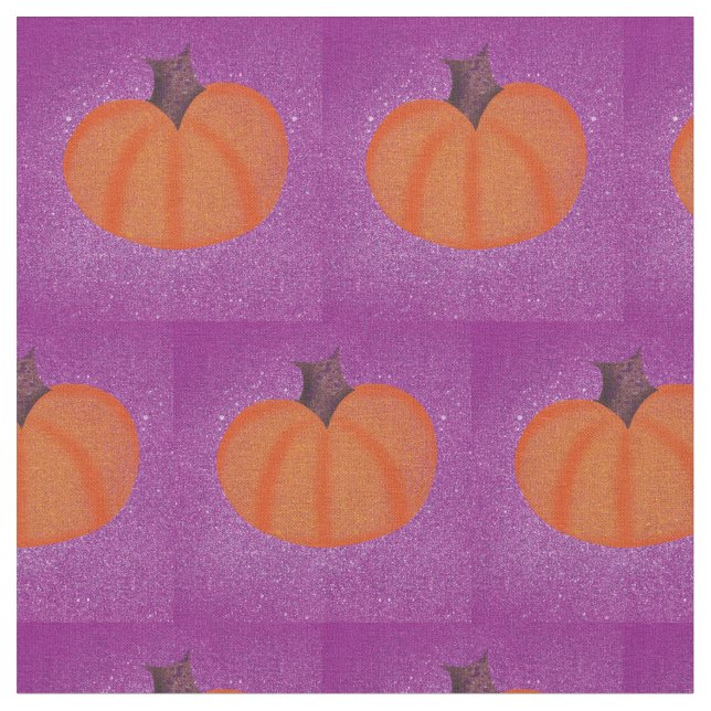 Tissu Citrouille patché (Fermer)